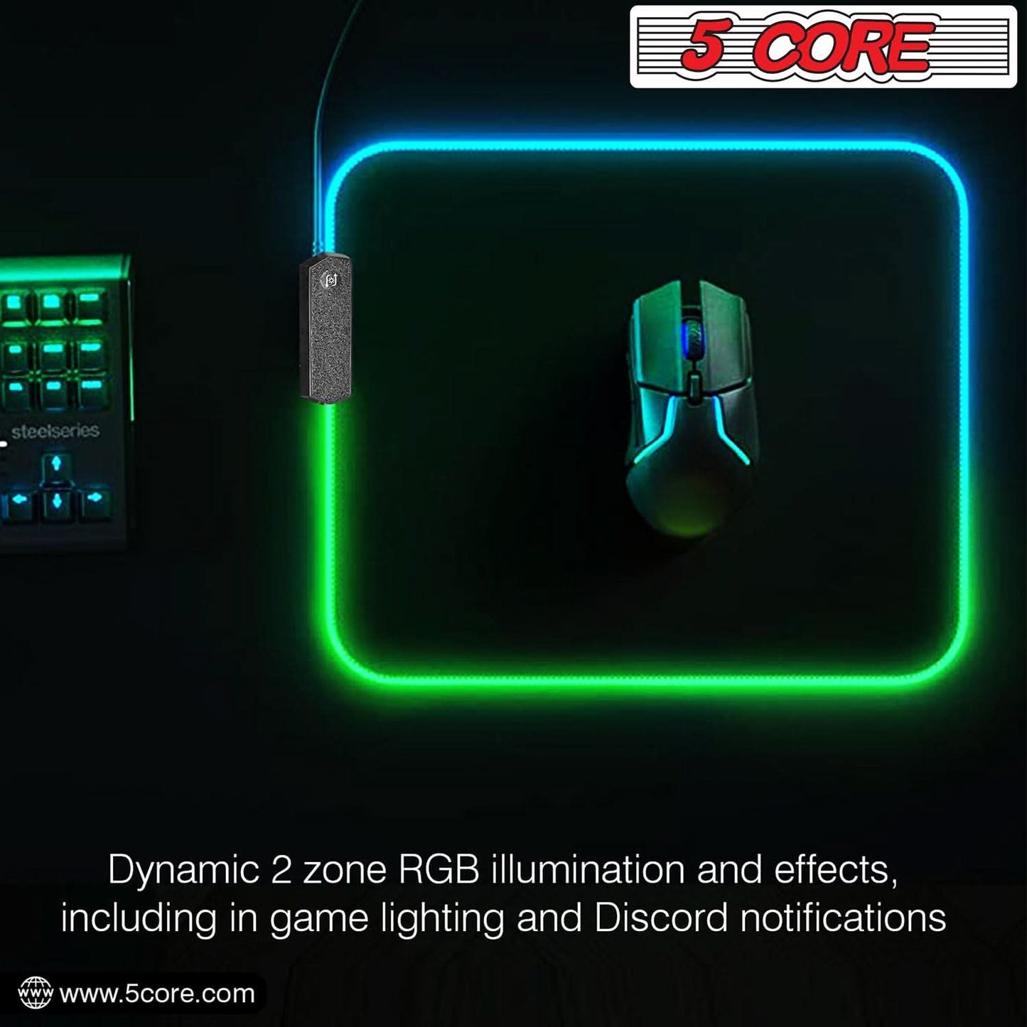 RGB Gaming Mouse Pad – Spill-Proof, Durable & Immersive Lighting