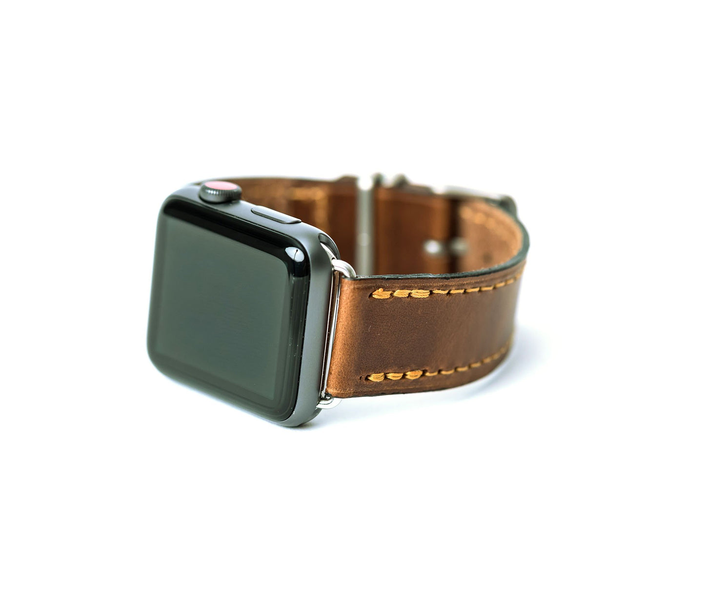 Premium Genuine Leather Apple Watch Band – Handcrafted & Customizable