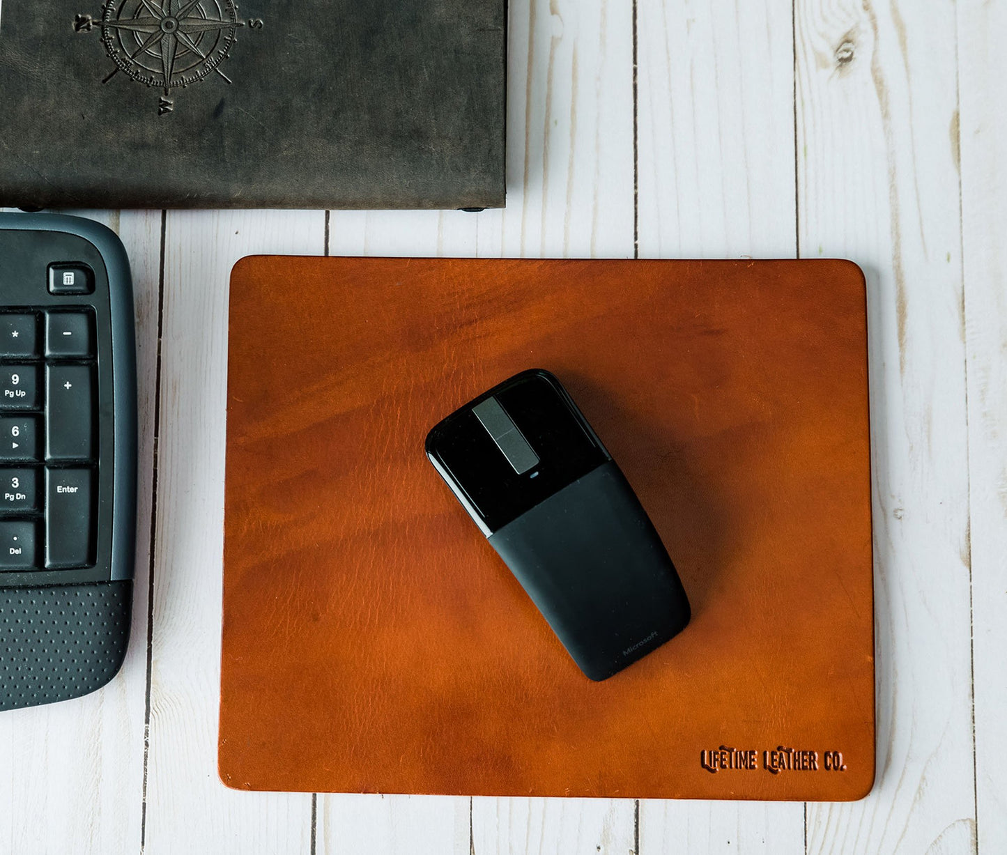 Genuine Full-Grain Leather Mouse Pad – Premium Quality