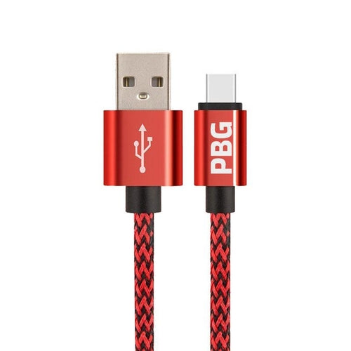 PBG Nylon Woven Zebra Cable – XL 10FT Fast Charging for iPhone & iPad