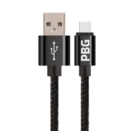PBG Nylon Woven Zebra Cable – XL 10FT Fast Charging for iPhone & iPad