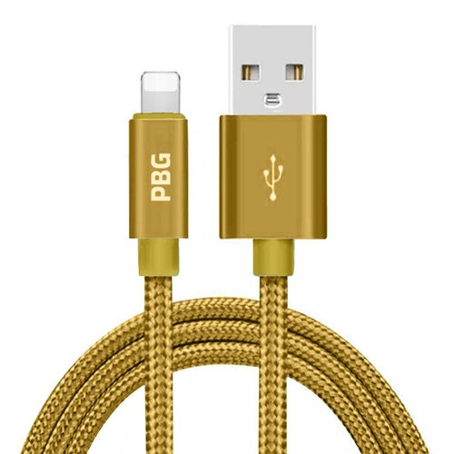 PBG 10FT Braided Charging Cable – Fast & Durable for iPhone & iPad