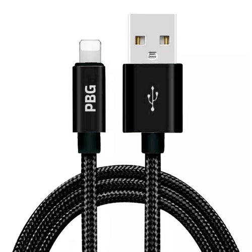 PBG 10FT Braided Charging Cable – Fast & Durable for iPhone & iPad