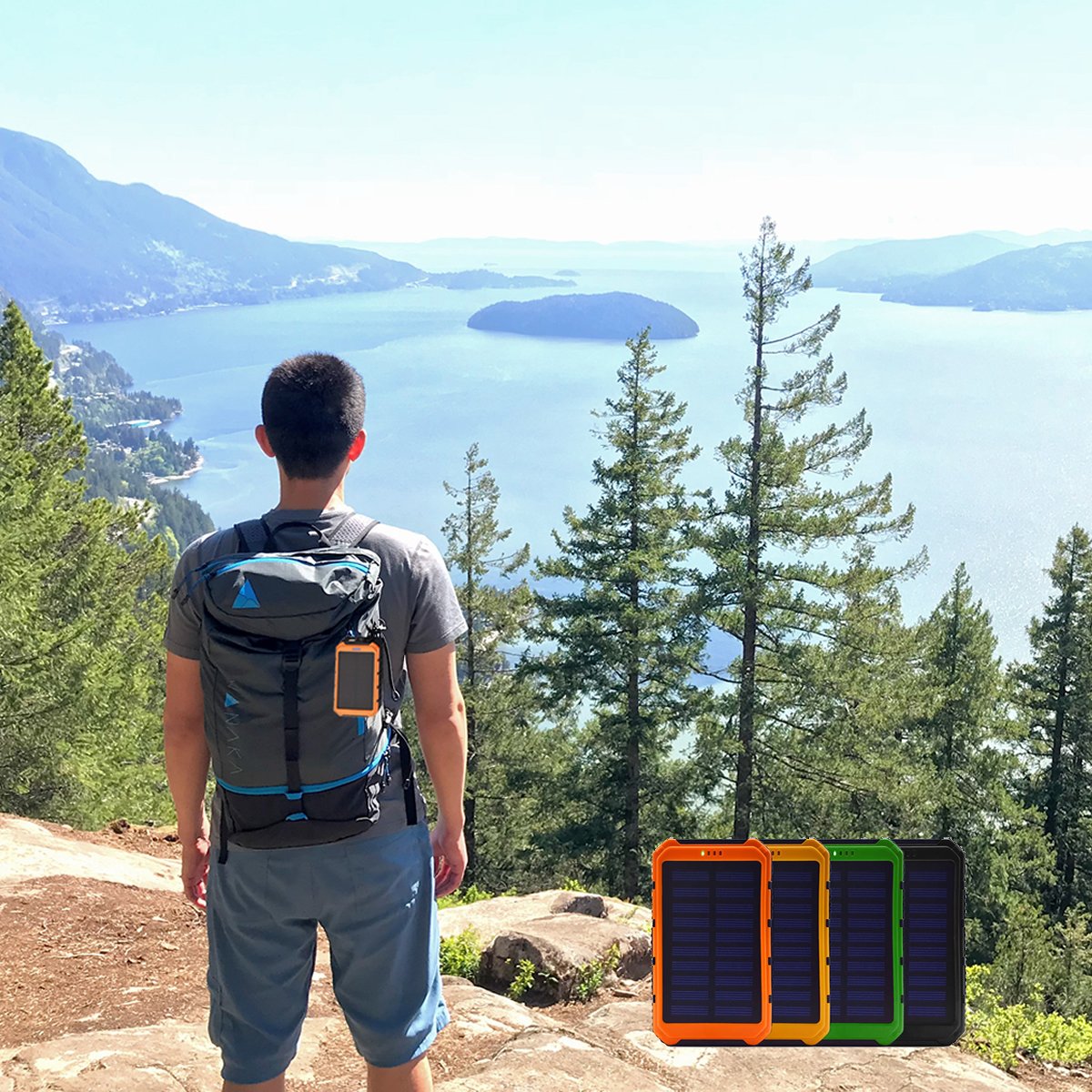 Solar Power Bank Phone or Tablet Charger